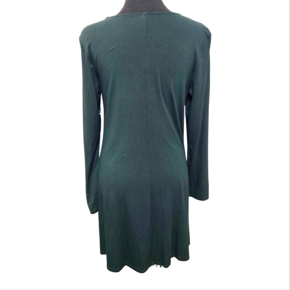 Old Navy NWT Dark Green Long Sleeve Dress Size Medium - Picture 2 of 6